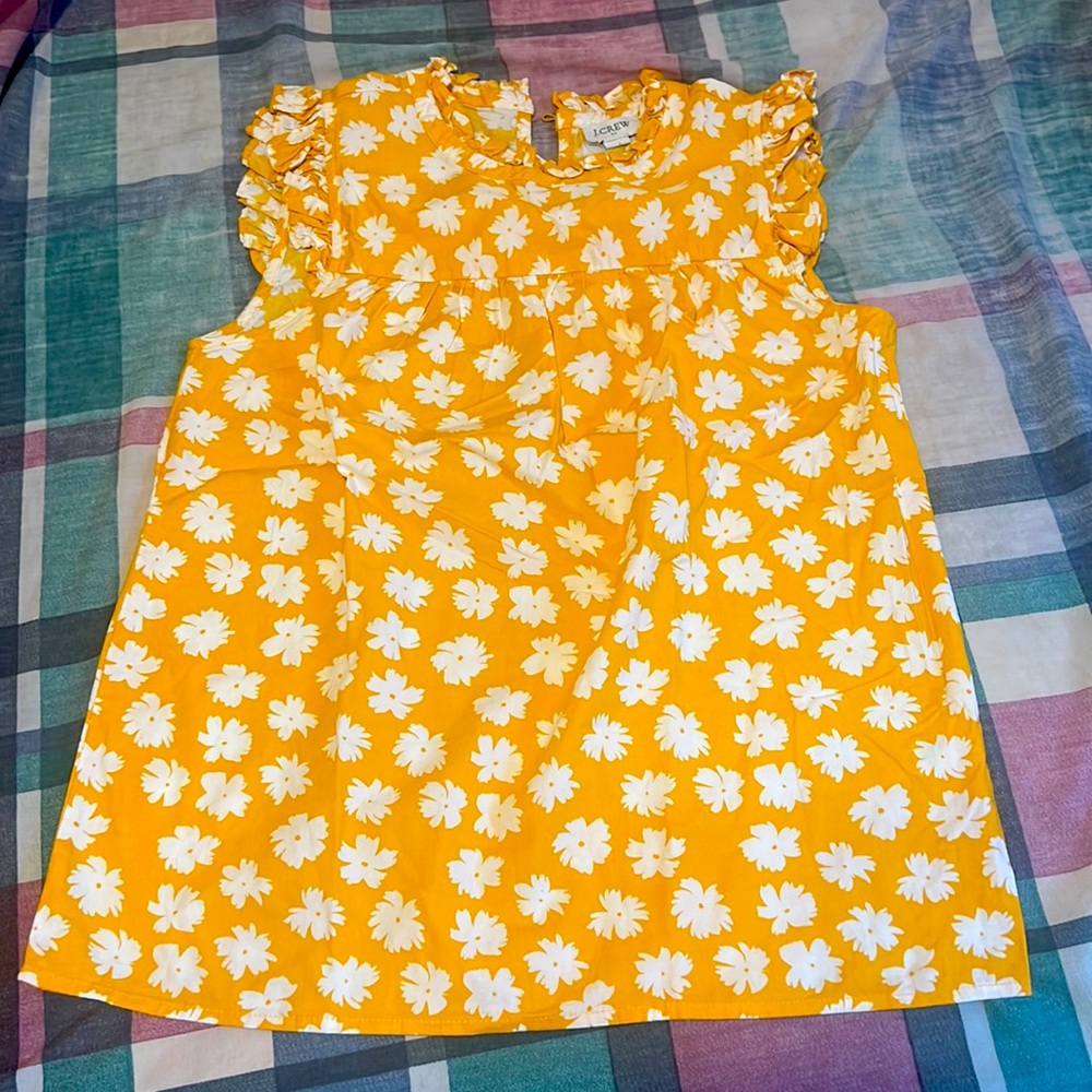 J.Crew Top yellow sleeveless